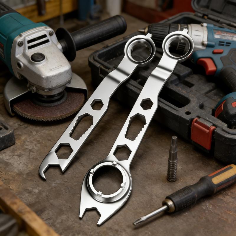 Heavy Duty Multi Functional Angle Grinder Wrench Polished Electroplated Steel Rust Proof Wear Repair Tool for Power Tools Wrench