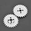 2pcs 24Tooth Sprockets Zinc Alloy Toothed Chain Gear Industrial Robot Parts 52mm X 6.8mm