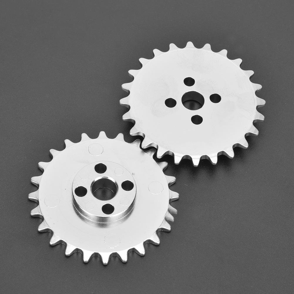 2pcs 24Tooth Sprockets Zinc Alloy Toothed Chain Gear Industrial Robot Parts 52mm X 6.8mm