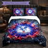 Set Biancheria da Letto Calcio Crystal Palace 3 Pezzi Morbido Copripiumino con Federe Set Decorazione Camera da Letto per la Casa