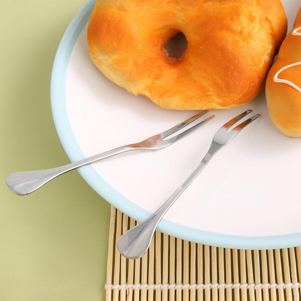 5 bucăți din oțel inoxidabil îngroșa furculiță grătar BBQ frigărui acasă gătit gustări de fructe