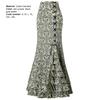 Halloween Skirt Jacquard Fishtail Women Punk Style Vintage Ruffles Bodycon Skirt for Festival