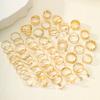 Neues Mode Geometrisches Knöchelringe Set Für Frauen Boho Schmetterling Herz Zirkon Goldfarbe Fingerring Trendiger Party Schmuck Geschenke