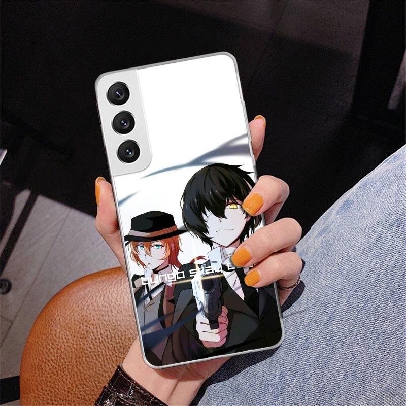Bungo Stray Dogs Double Black Phone Case For Samsung Galaxy S24 S25 Edge S26 Ultra S23 S22 S21 Plus S20 FE + Personalized Print