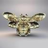 Fashionable Crystals Bees Brooch Sturdy Alloy Enamel Pin for Party Supplies Dresses and Elegant Attire Decoration