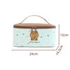 Cute Bear Cosmetic Organizer With Large Capacity For Travel And Daily Use