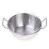 304 Stainless Steel Double Ear Snack Plate Seasoning Sauce Dipping Pickle Plate Cookware Saucepan Dry Pots With Handle