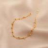 Titanium Steel Double-Layered Trending Anklet Bead  Simple   Ladies