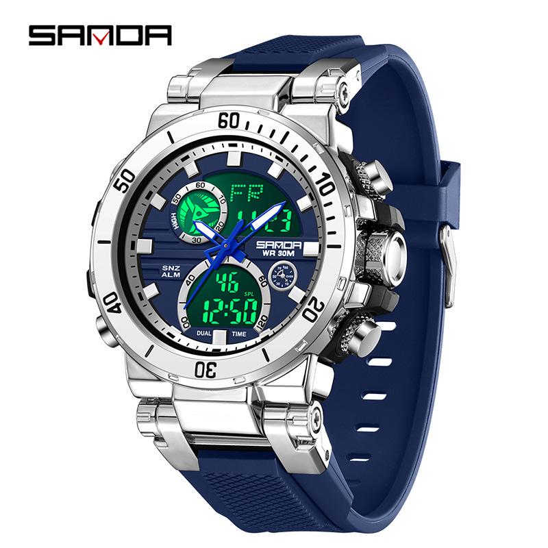 Sanda Jugend Mode Sport Wasserdichte Elektronische Uhr