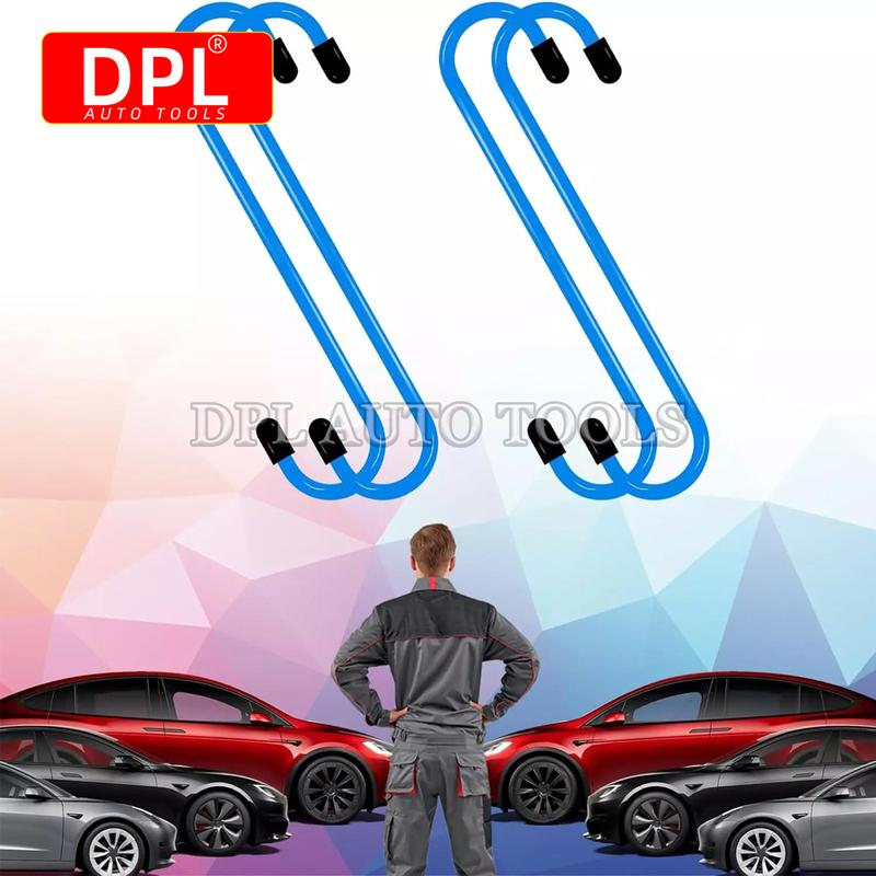 Car Brake Caliper Hooks Auto Brake Caliper Hangers Hooks with Rubber Tips Universal Tools for Brake Bearing Axle Suspension Work