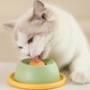 1 Stück Interaktiver Katzennapf für langsames Fressen, Anti-Verschüttung, Selbstunterhaltend, Leckerli-Spender, Zahnreinigung, Stressabbau, Haustier-Snackschale