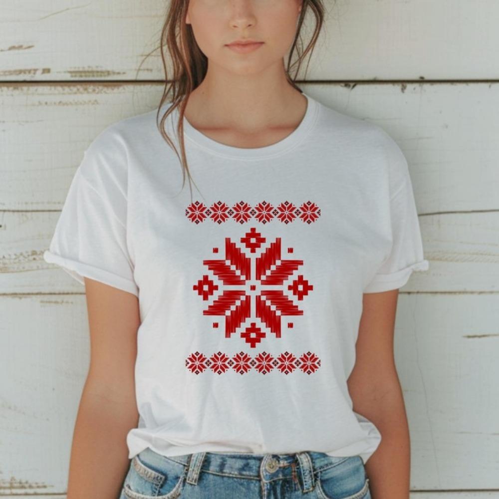 Vyshyvanka Shirt Ornaunisext Print Shirt Ukraine Shirt Ukrainian Tshirt Gift For Unisex High Quality Tops Creativity Style