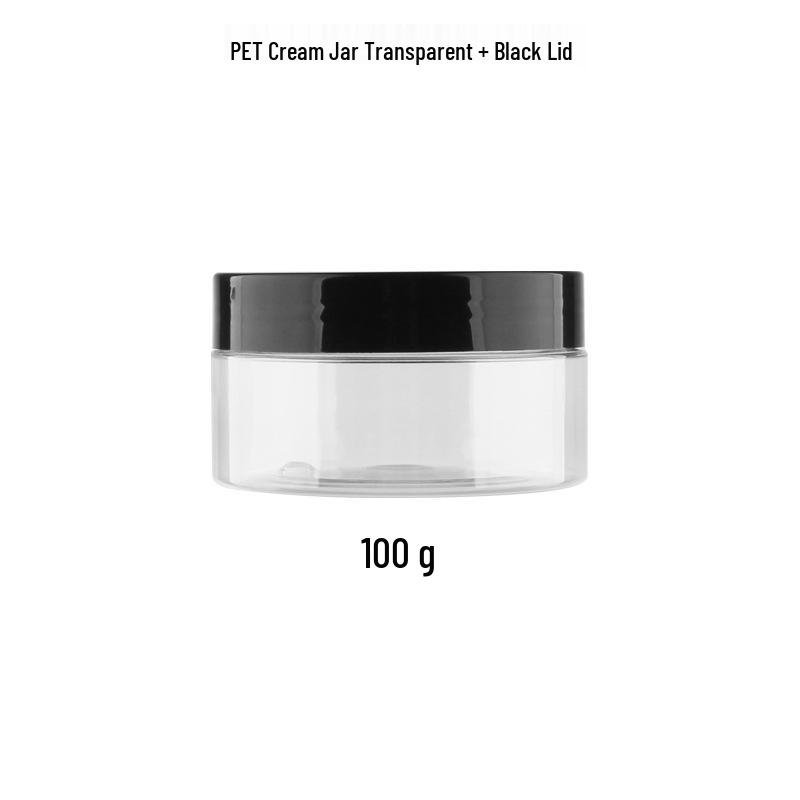 PET Transparent Wide-Mouth Cream Jar for Masks