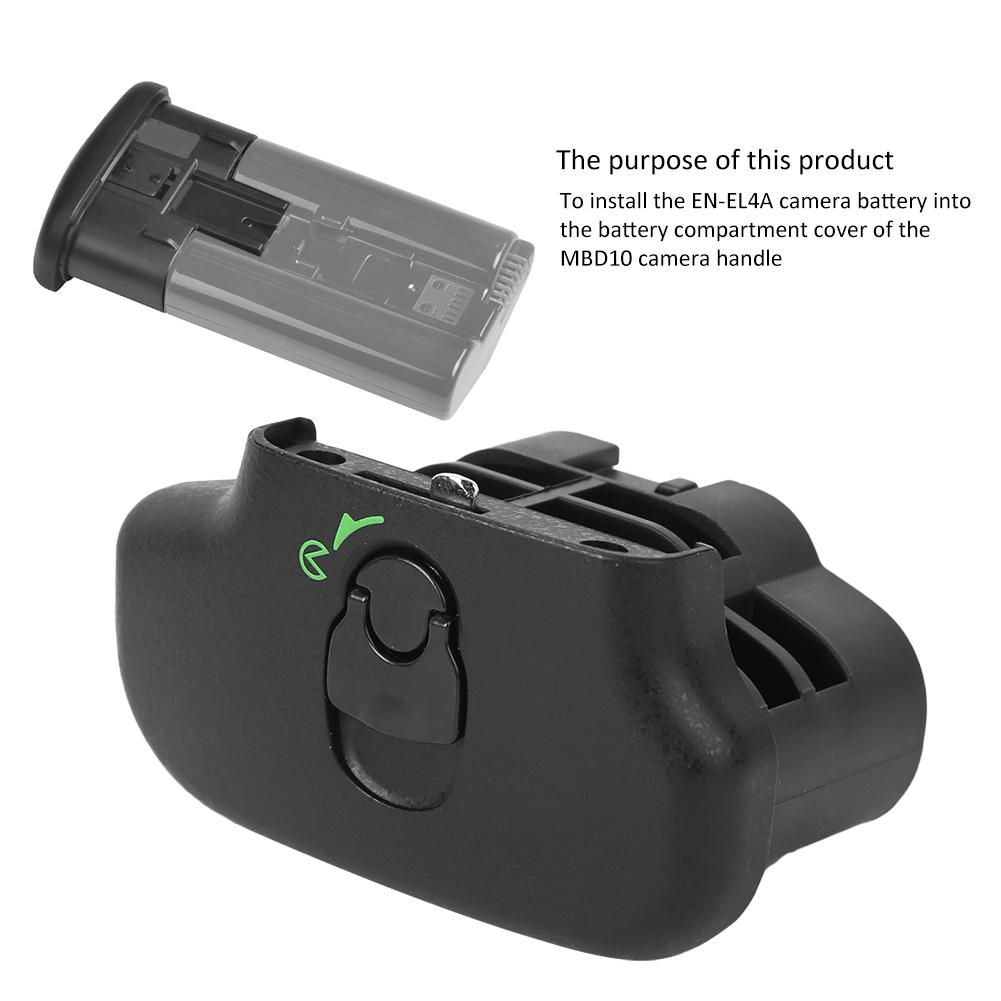 Black Plastic BL-3 Battery Chamber Cover EN EL4 Adapter for Nikon D900D700D300 Camera Handle