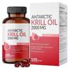 Olio di Krill Antartico 2000mg con Astaxantina e Omega-3 – 120 Capsule Molli