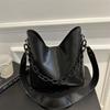 Fashionable Large Capacity Women's Bucket Bag 2023 Winter New Korean Version Trendy Shoulder Handbag