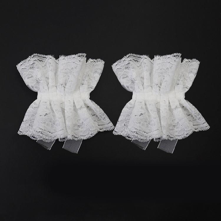 Lace Decorative Collar Wrist Cuffs Set Anime Event Gathering Neckwear Costume Accessories For Fashion Cosplay Enthusiast