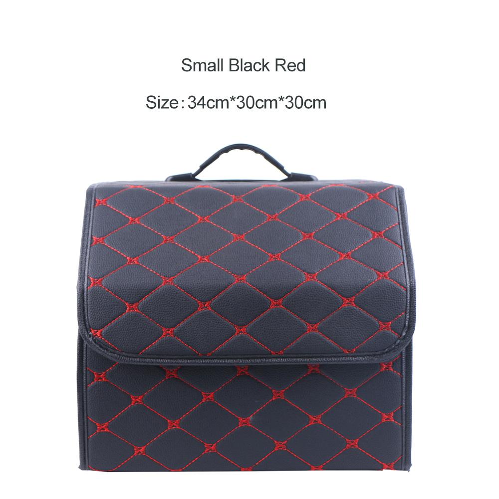 Collapsible Car Organizer Box For Trunk Portable Pu Leather Storage Box Multipurpose Auto Accessories Organizer Bag In The
