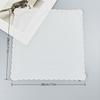 5/10Pieces White Embroidered Edge Cotton Handkerchiefs Soft Absorbent Reusable for Gym Office and Daily Use