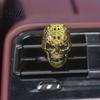 Metal Car Diffuser Accessories Halloween Air Vent Clip, Metallic Skull Bat Freshener Perfume Holder Charm, Cool Auto Aroma for Gothic Truck