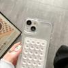 3D Suction Cup Airbag Phone Case For iPhone 17 16 15 14 13 12 11 Pro Max XR X XS 7 8 Plus SE Transparent Shockproof Bumper Cover