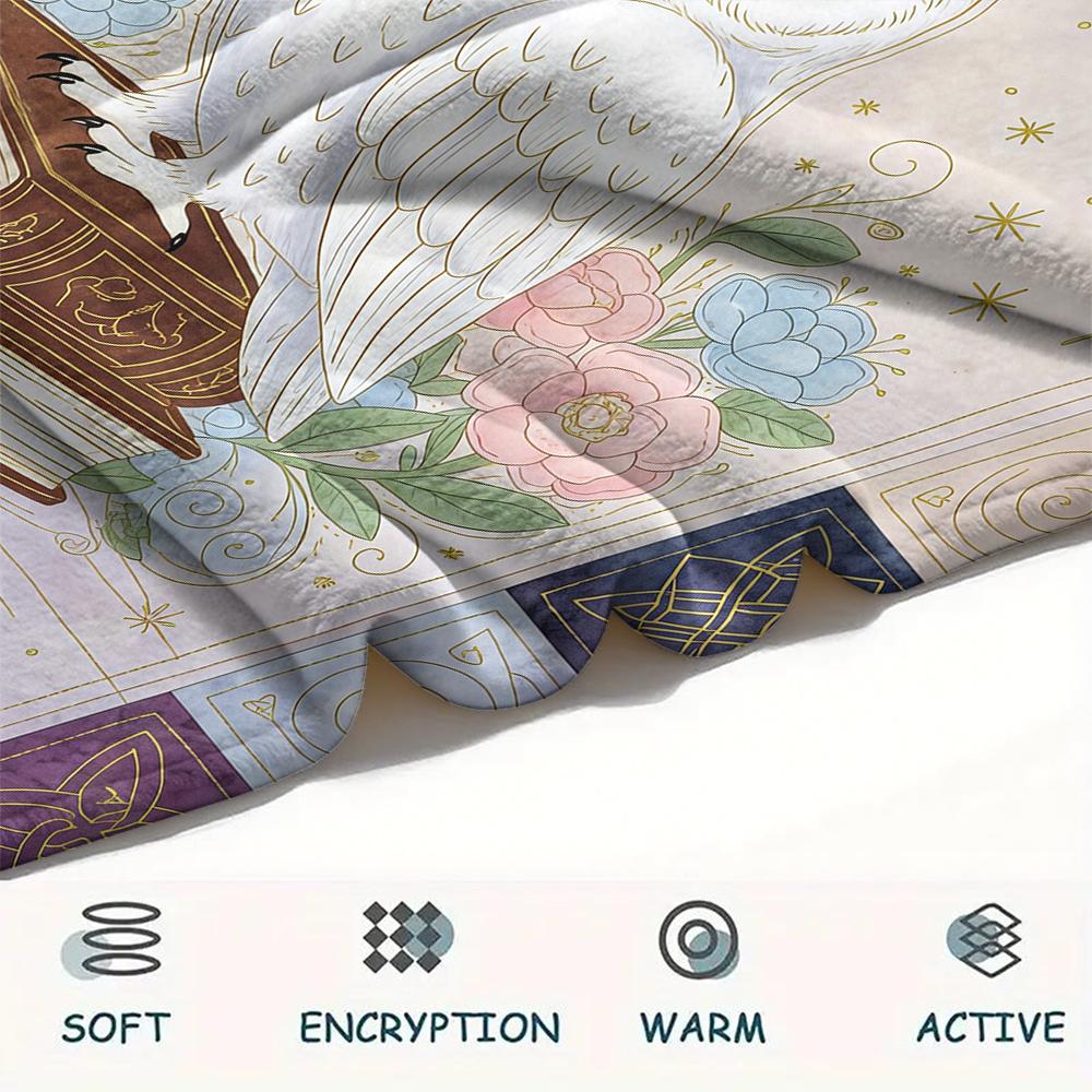 1 Pezzo Coperta in Flanella con Stampa Cartone Animato, Alta Qualità Confortevole per Tutte le Stagioni, Decorazione per la Casa, Calore e Comfort, Perfetta per Regalo di Natale Compleanno