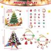 2025 Christmas Advent Calendar Jewelry Bracelet Gift Box 24-Days Handmade Countdown Jewelry Making Kit For Holiday Vacation