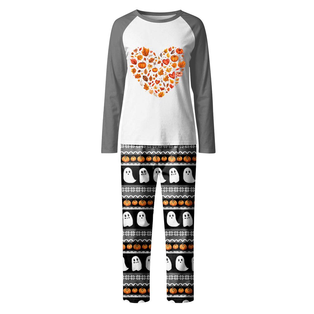 Halloween Day Prints Family Matching Long Sleeve Tops+Pants Set Family Matching Sets
