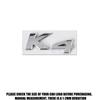 New Auto Exterior K3 K5 K4 KX5 Emblem Fender Rear Trunk Body Badge Sticker For Kia Forte Ceed Cerato RIO 2 3 4 Picanto Sportage HR8