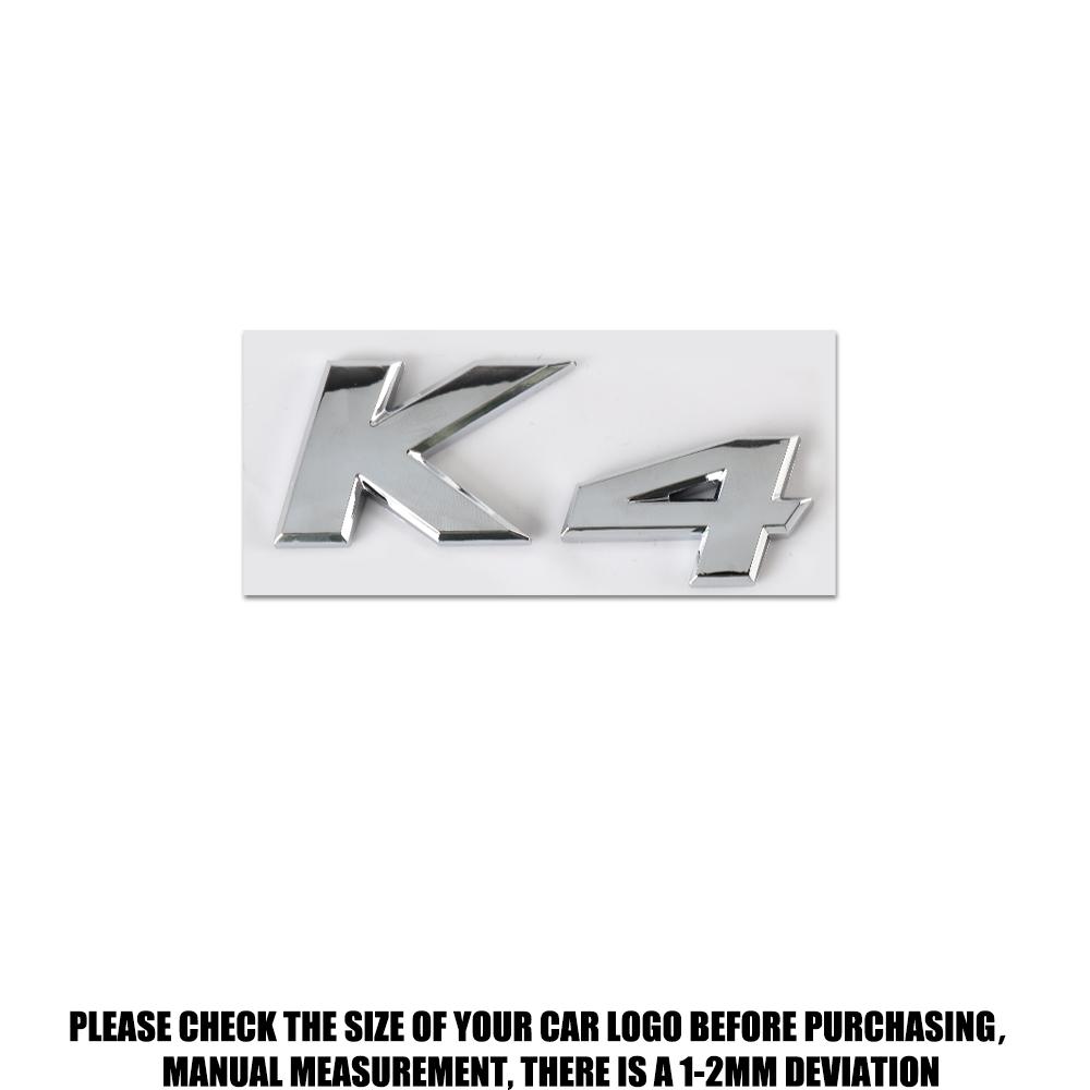 New Auto Exterior K3 K5 K4 KX5 Emblem Fender Rear Trunk Body Badge Sticker For Kia Forte Ceed Cerato RIO 2 3 4 Picanto Sportage HR8