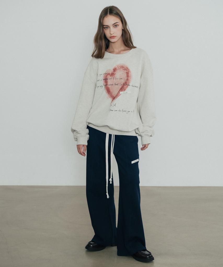 SSIN AND LEE (W) Tailor Cotton Sweatpants Navy