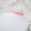Peach Pink Fluffy Choker Clavicle Chain - Fairy Style High-End Women's Jewelry Necklace