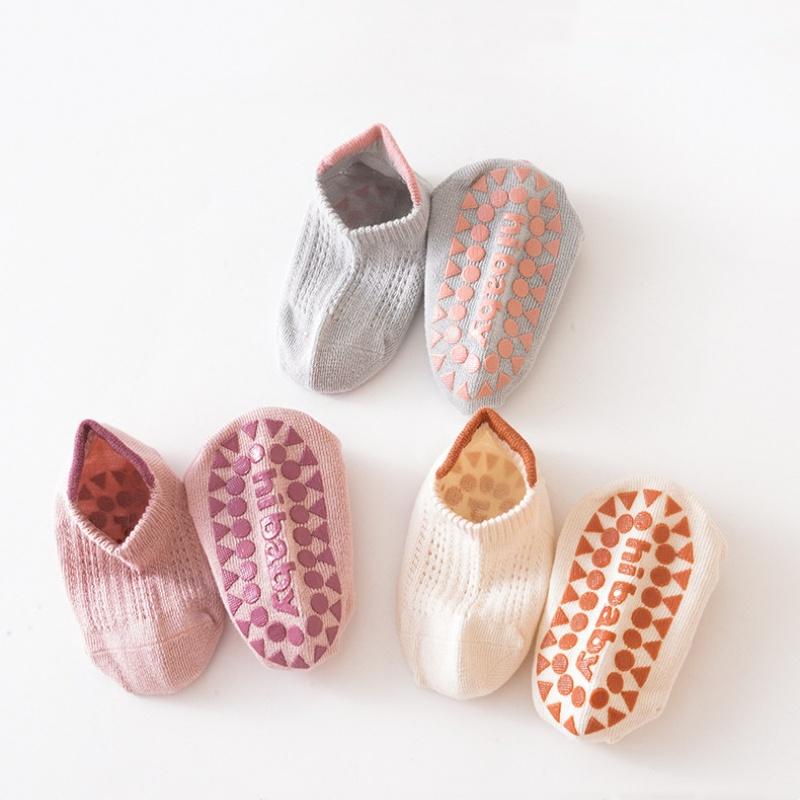 3pairs/lot Summer Baby Socks For Girls Boys Cotton Mesh Thin Infant Girls Toddler Floor Boy Non Slip Sock 0-5Years Old