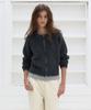 POSZER Raglan Knit Zip-Up Cardigan (Blue Charcoal)