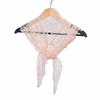 Elegant Embroidered Flower Lace Scarf Breathable Mesh Lightweight Triangle Scarf Silk Scarf Spring