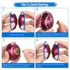 Professional Yoyo Ball Aluminum Alloy Responsive YoYo with Unresponsive Bearing for Professionals Beginners