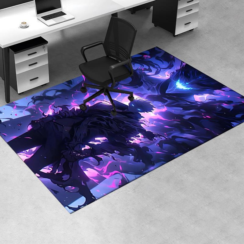 1 ud. solo Moqueta de Oficina Niveladora Suave Poliéster Alfombra de Entrada Lavable Antideslizante Lavable a Máquina En