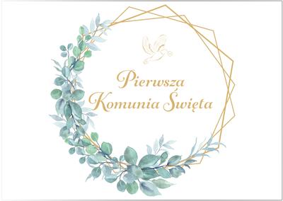 Plakat Na Komunie Heksagon 60Cm X 42 Cm 1 Szt.