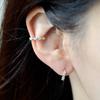 47Bag 925 Silver Flower Ball Ear Cuff Earrings Zuly