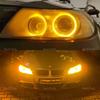 For BMW 3 Series E90 E91 Pre-LCI Xenon Headlight 2004-2007 CSL Lemon Yellow  20w Angel Eyes LED Marker Lights Bulb Replace