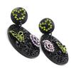NOA [H8880] - Boucles Créateur 'Carmen' vert rose