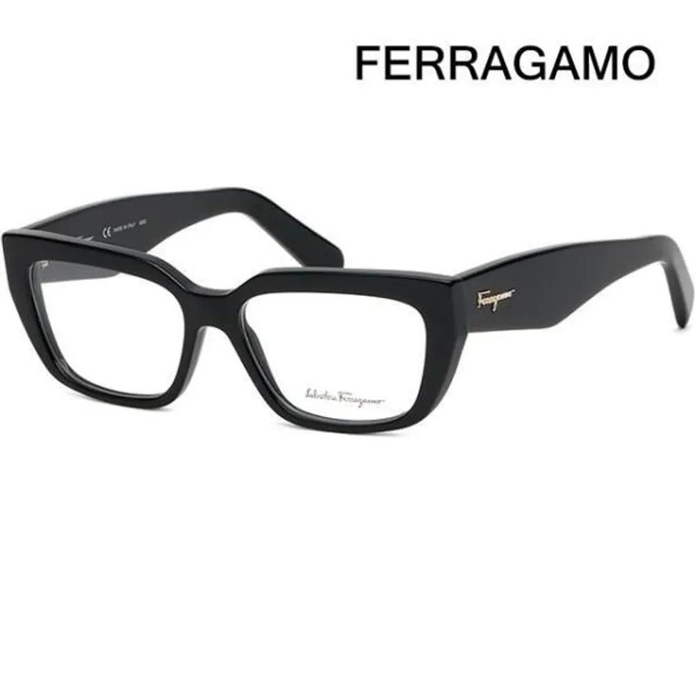 [Salvatore Ferragamo] Eyeglass Frames SF2905 001 Oval Horn-rimmed Thick Black