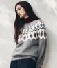 Banwonateullie Kn4277 Raglan Jacquard Knit_Gray
