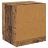 Nightstand Set of 2 Reclaimed Wood Look 45 X 39 X 50 Cm Engineered Wood