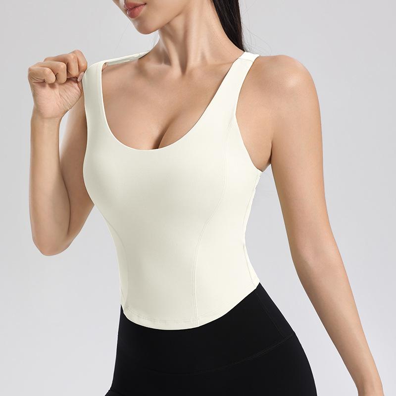 Dámská sportovní podprsenka ve tvaru U s vysokou podporou - Nárazuvzdorná, Rychleschnoucí, S pevnou výztuží pro Běh a Jógu