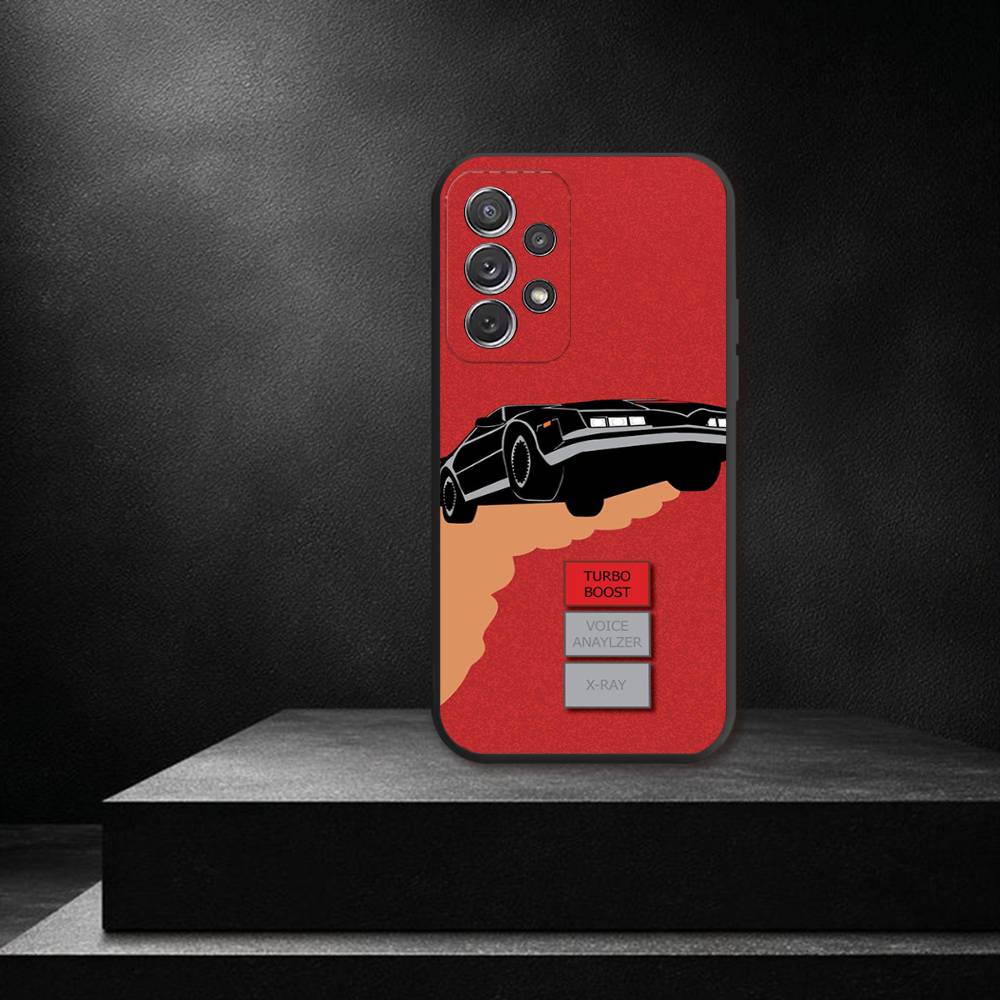 K-Knight Rider K-KITT Car For Samsung S 26,25,24,23,22,30,21,10,9,Ultra,Plus,Lite,FE,4,5G Black Soft Case Phone Case