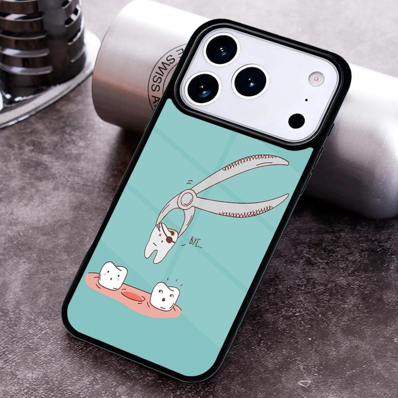 Dentist Tooth Phone Case For iPhone 17 16 15 14 13 12 11 Pro Max Plus 17Air Soft Silicone Cover