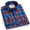 Flanell-Plaidhemden für Herren Klassischer Stil Langarm Umlegekragen Freizeitkleidung Täglicher Gebrauch Pflegeleicht Weiches Material Hemden