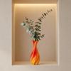 3D Printed Vase, Twisted Flower Vase, Minimalist Flower Arrangement Holders, Elegant Home Decor for Living Room Bedroom Study Table Display
