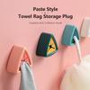 Xiaomi 3life Towel Plug Holder Punch Free Silica Gel Bathroom Organizer Rack Towels Storage Wash Cloth Clip Bathroom Kitchen Accessories Tool